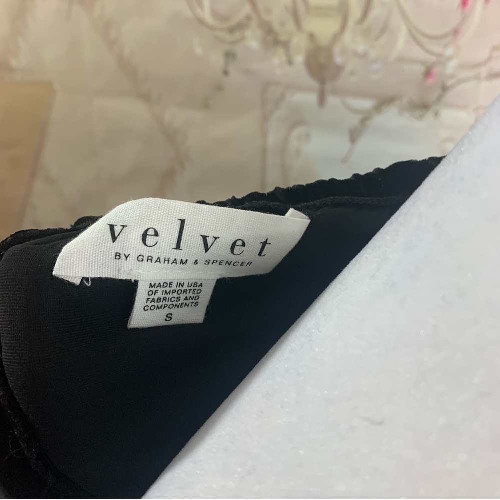Velvet by Graham & Spencer ALEAHA SILK VELVET HALTER TOP - Picture 12 of 13